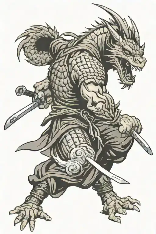 ninja gaiden with dragon sword tattoo tattoo design idea
