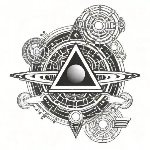 symbol for saturn in alchemy symbols tattoo design idea