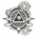 symbol for saturn in alchemy symbols tattoo design idea