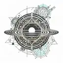 symbol for saturn in alchemy symbols tattoo design idea