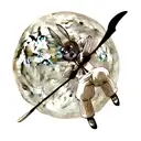 Moon, cricket tattoo design idea