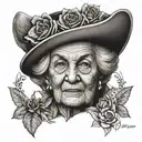grand mom tattoo design idea