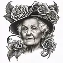 grand mom tattoo design idea