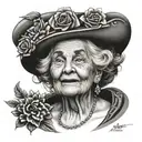 grand mom tattoo design idea