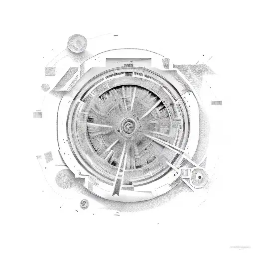 fortune wheel tattoo design idea