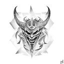 demon tattoo design idea