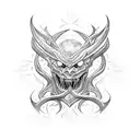 demon tattoo design idea