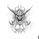 demon tattoo design idea