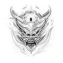 demon tattoo design idea