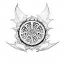 Black Clover tattoo design idea