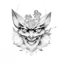 Black Clover tattoo design idea