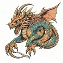 dragon slayer  tattoo design idea