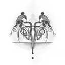 road bike tattoo design idea