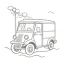 tuk tuk bus tattoo design idea