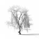 willow tree tattoo design idea