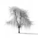 willow tree tattoo design idea