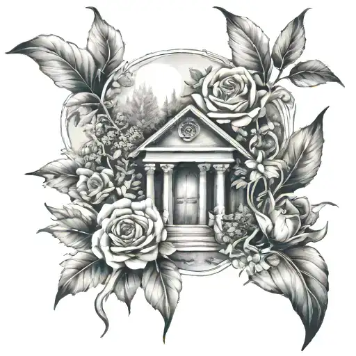 graves into gardens tattoo design idea