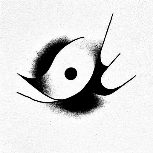 dark space with a little light  tattoo design idea