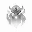 darkness with light tattoo design idea