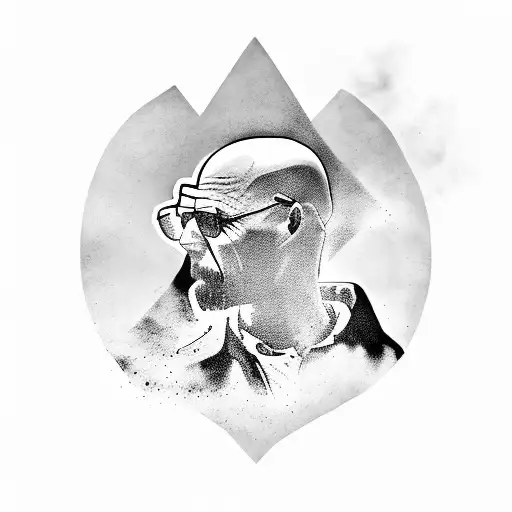 breaking bad, game of thrones collab film tattoo design idea