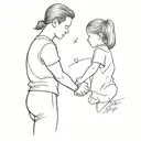 23 daddy's daughter tattoo design idea
