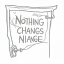 nothing changes if nothing changes door open  tattoo design idea
