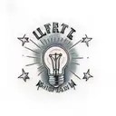light bulb tattoo design idea