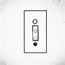light switch tattoo design idea