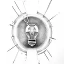light bulb tattoo design idea