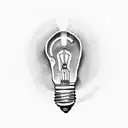 light bulb tattoo design idea