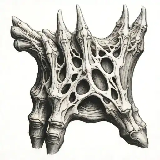 Claw marks that show muscle and bone underneath tattoo design idea
