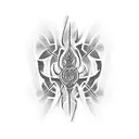 spine tattoo design idea