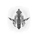 spine tattoo design idea