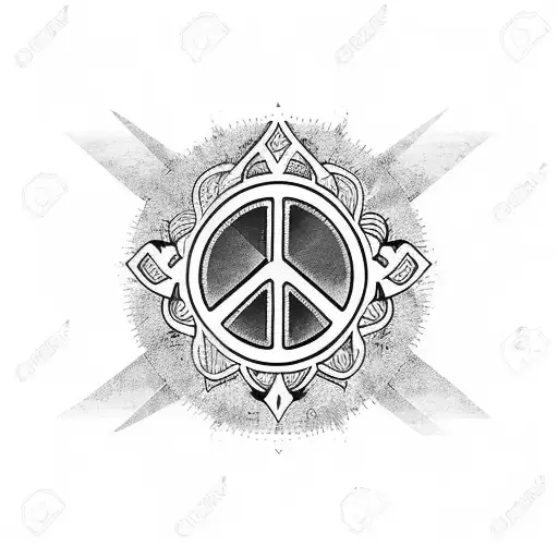 love peace and hope tattoo design idea