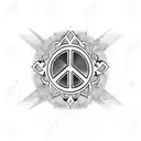 love peace and hope tattoo design idea