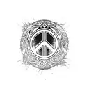 love peace and hope tattoo design idea