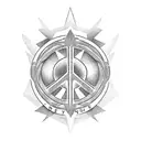 love peace and hope tattoo design idea