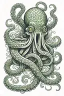 kraken tentacles emerging tattoo design idea