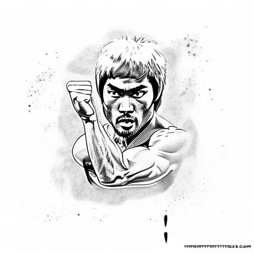 Bruce lee  tattoo design idea