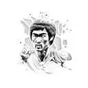 Bruce lee  tattoo design idea
