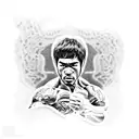 Bruce lee  tattoo design idea
