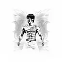 Bruce lee  tattoo design idea