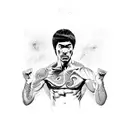 Bruce lee  tattoo design idea