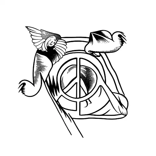 peace tattoo design idea
