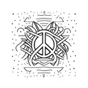 peace tattoo design idea