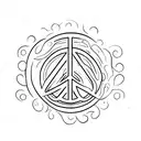 peace tattoo design idea
