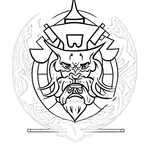 bushido tattoo design idea