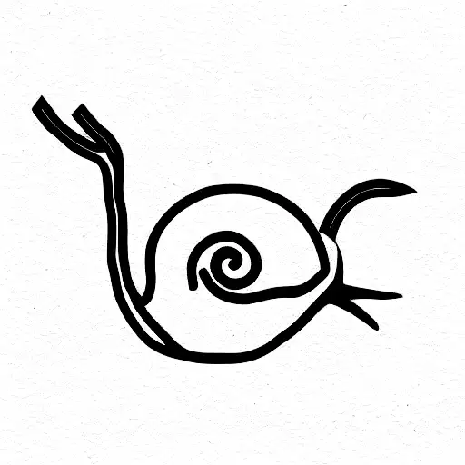 snail  tattoo design idea