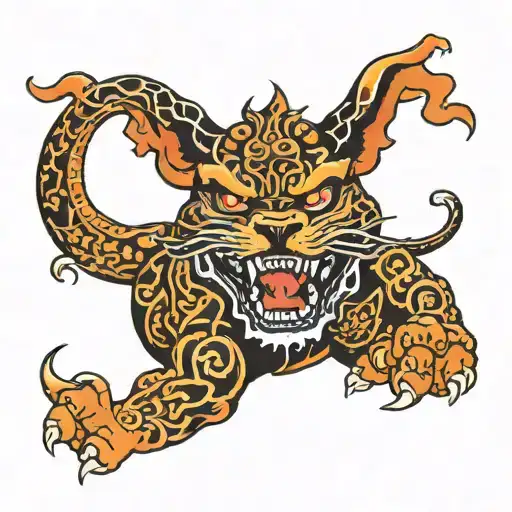 Devil Dog tattoo design idea