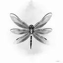 Dragonfly tattoo design idea